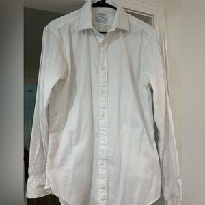 T M Lewin White dress shirt custom size